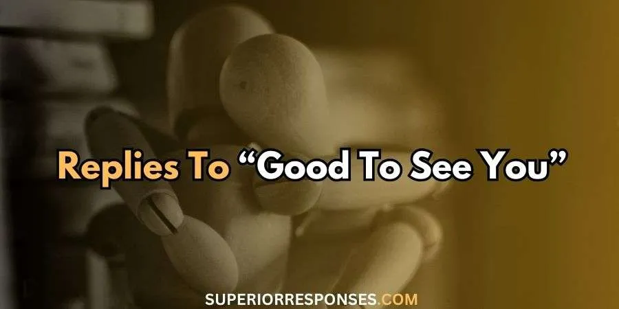 41+ Funny And Heart-Winning Replies To “Good To See You”