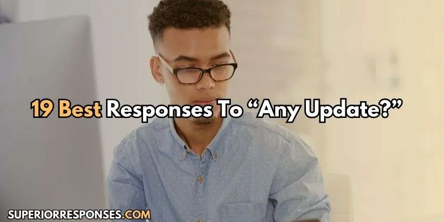 19 Perfect Responses When They Ask For Updates